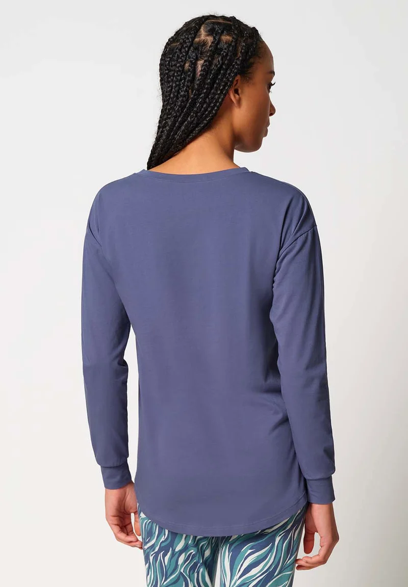 Night In Skiny 02 Shirt long sleeve | vintage indigo 087006-08S879