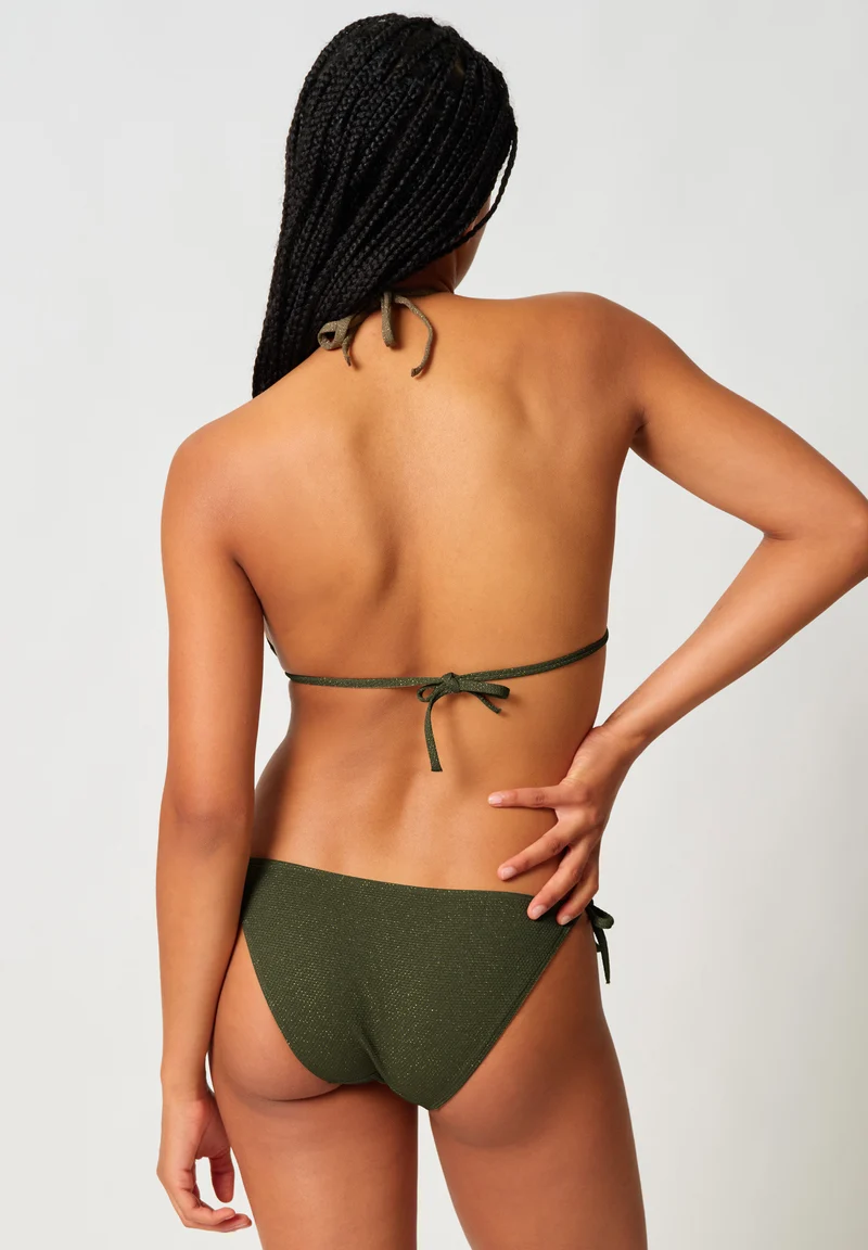 Summer Luxe Triangle bikini top | grapeleaf glitter 087219-08S988