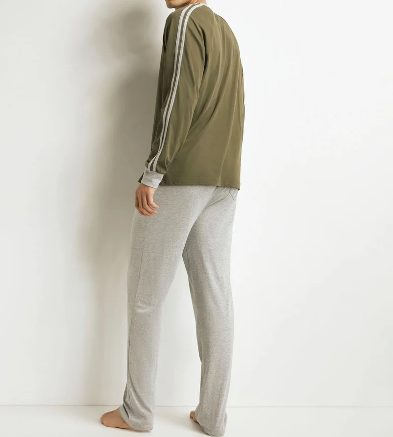 Pyjama-Hosen-Set Mann Militär Dim Jersey