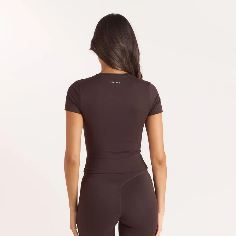 Classic Fitted Top - Coffee Bean