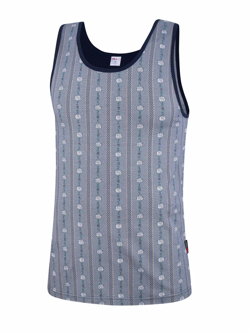 Athletshirt, Tank Top EDELWEISS in hell- und dunkelblau