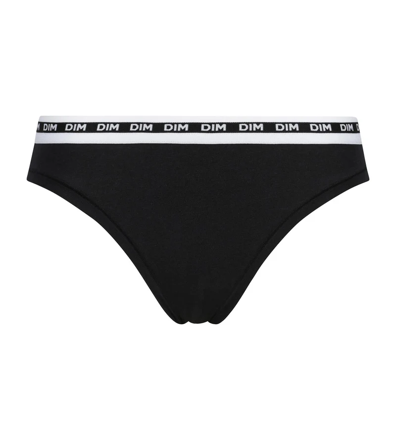 Slip, Frau, Schwarz, schmaler Gürtel Dim Icons