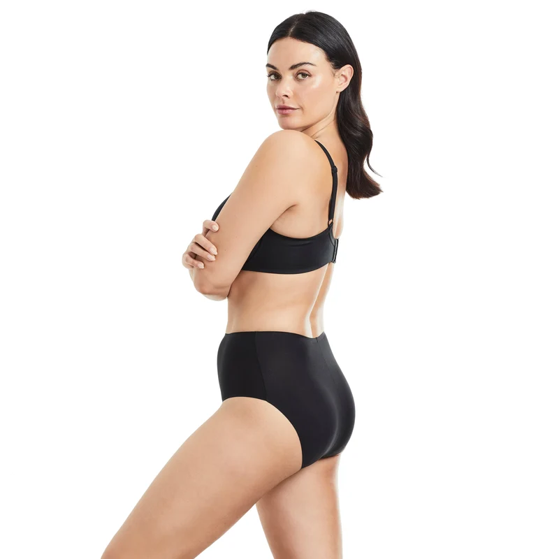 Naomi & Nicole Shapewear - Laser Cut Slip Schwarz