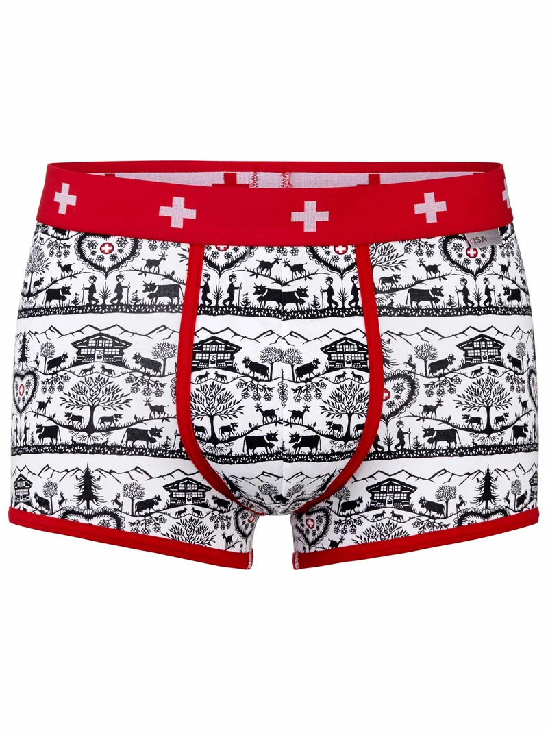 Pant Brian ALPENSCHICK in schwarz/weiss mit rot