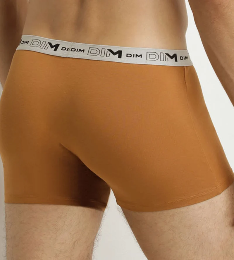 3er-Pack Herren-Boxershorts Khaki Ocker Blau Bio-Baumwolle Stretch