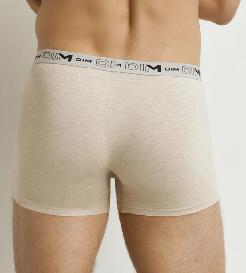 3er-Pack Herren-Boxershorts Beige Blau Khaki Baumwolle Stretch Bio