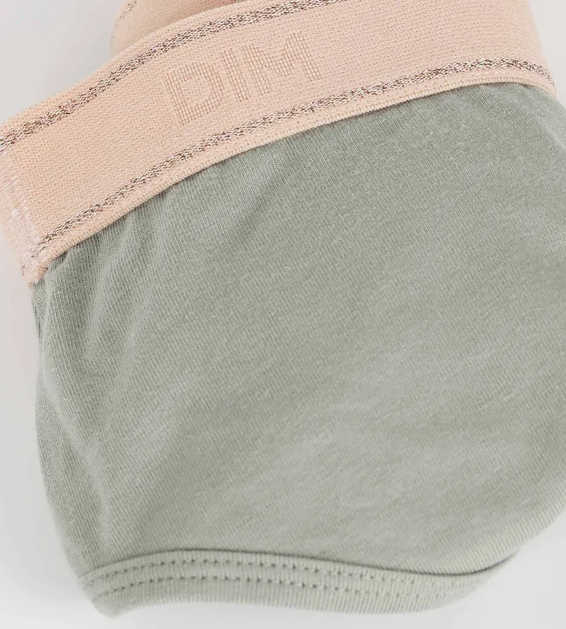 Shorty für Mädchen Salbeigrün und Rosa Dim Sport