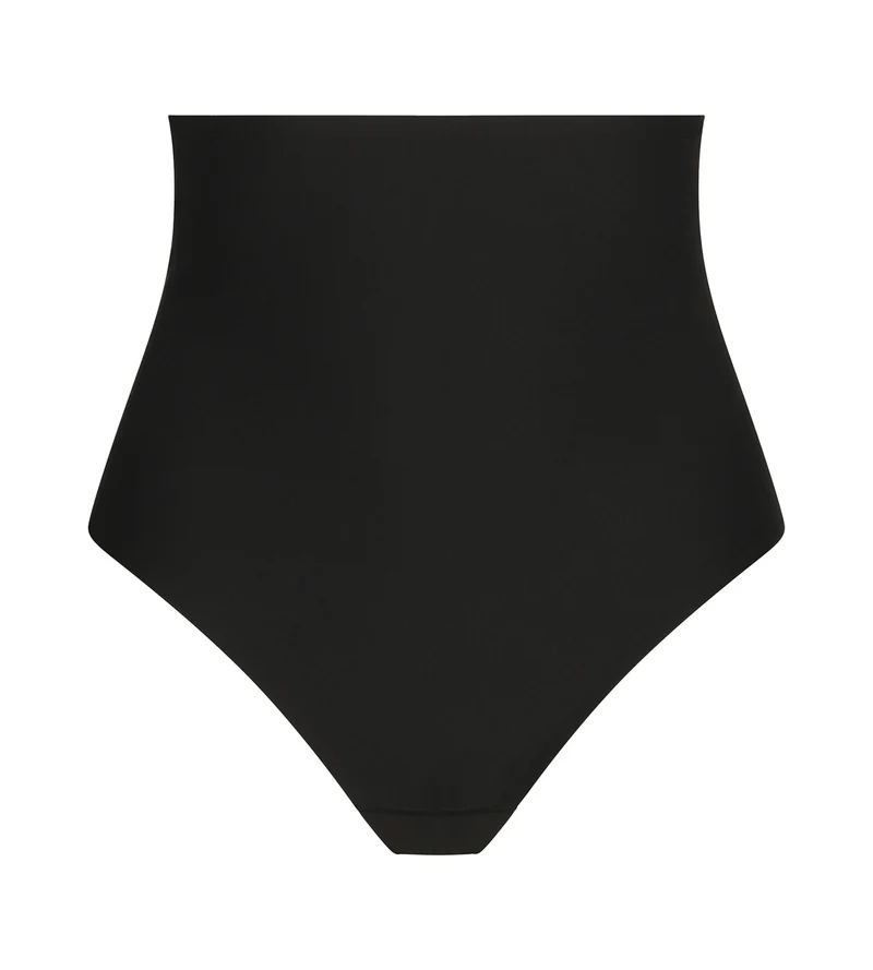 Schwarzer nahtloser Shaping-Slip für Damen mit hohem Bund – DIM Silhouette Invisible