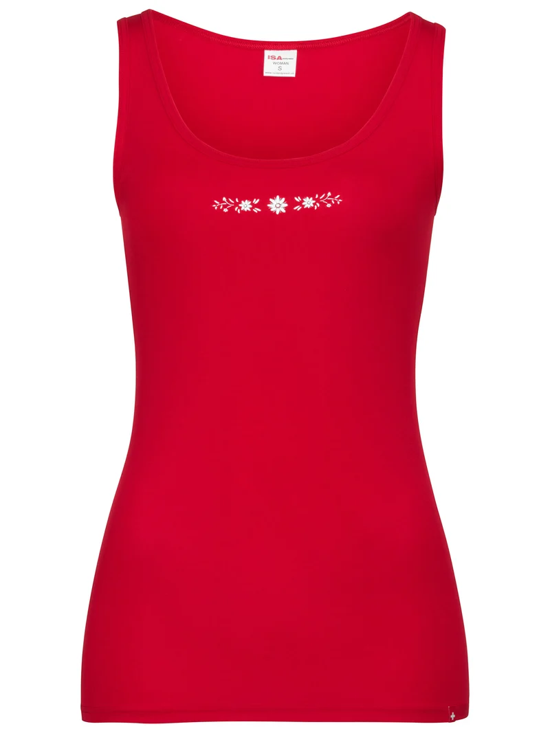 Tank Top, knallrot, SCHWINGER