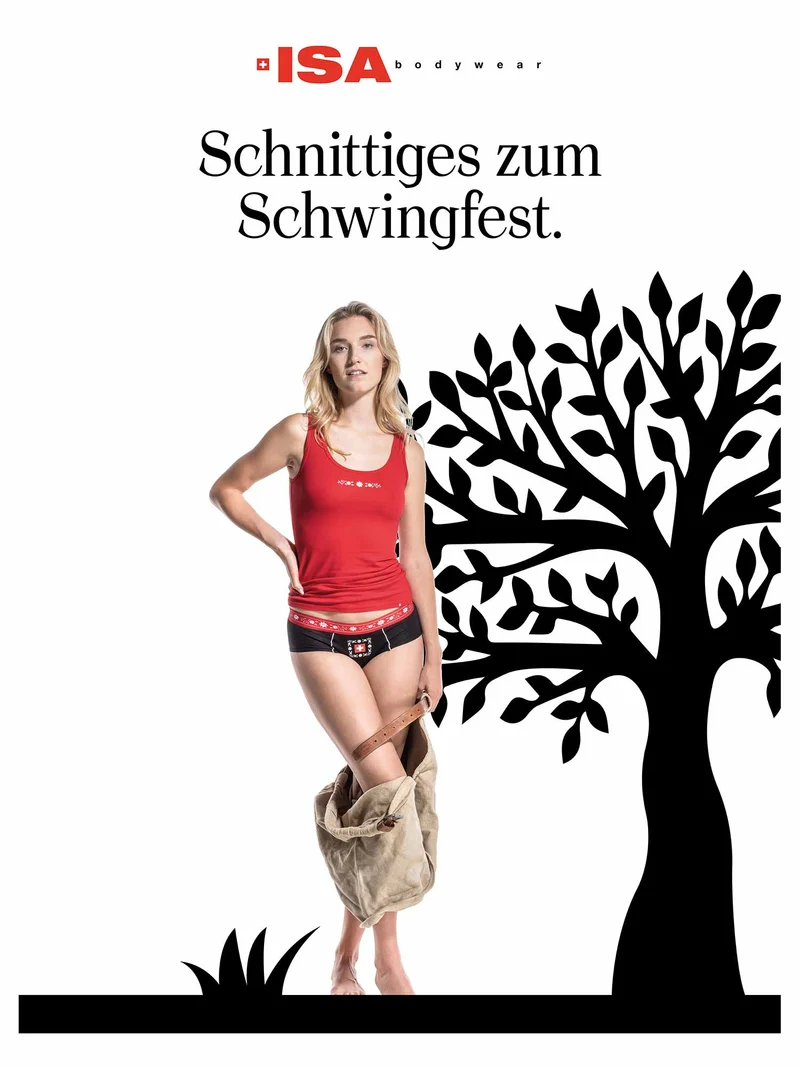 Tank Top, knallrot, SCHWINGER