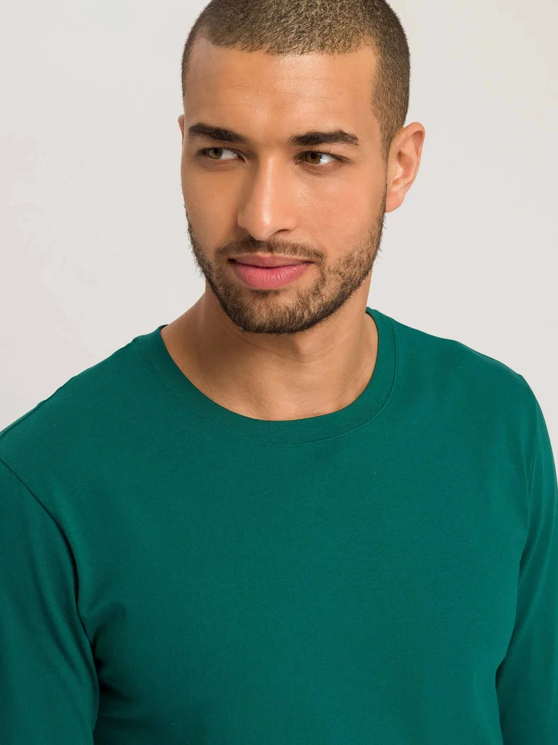 Shirt langarm LIVING SHIRTS, O-Neck, Outlet! Grösse M