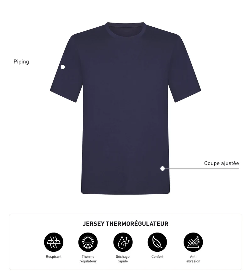Thermoregulierendes T-Shirt für Männer Blau Dim Move
