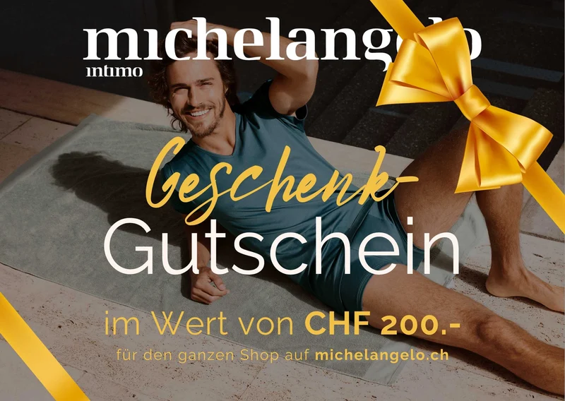 Geschenkgutschein für ihn im Wert von CHF 10.- bis CHF 200.-