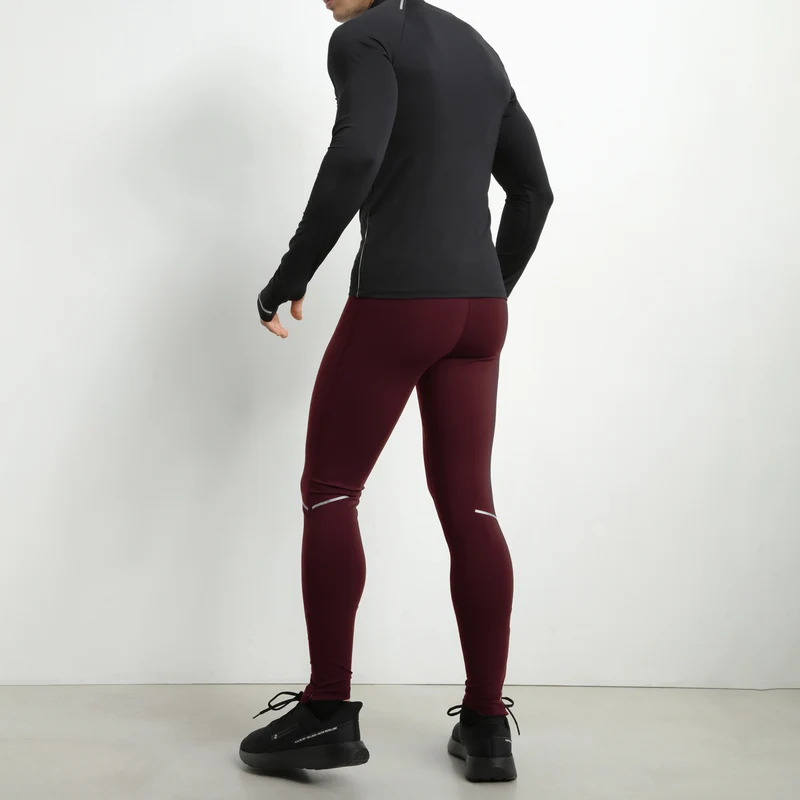 Dim Move verstellbare Sportleggings für Herren aus Mikrofaser in Bordeaux