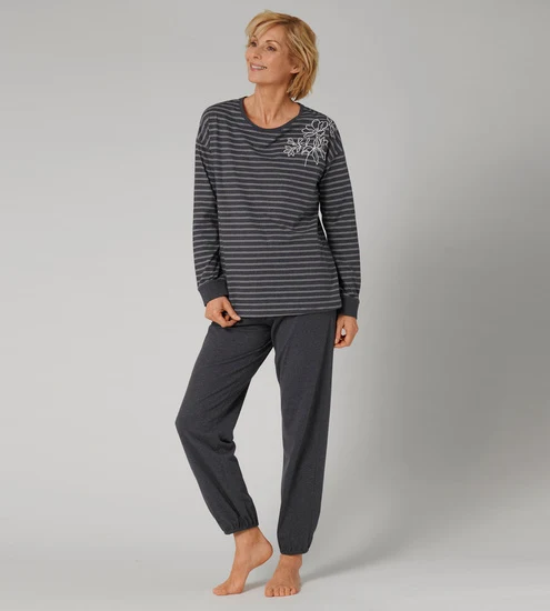 Triumph Two-Piece NIG Sets PK LSL 10 X dark grey melange