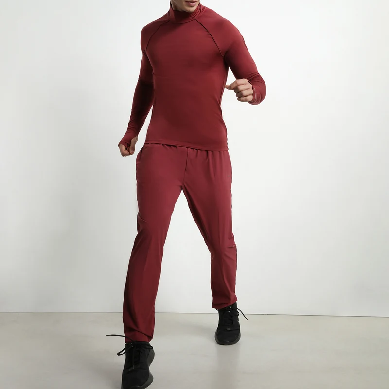 Dim Move Chino-Sporthose für Herren aus Stretch-Jersey in Bordeaux