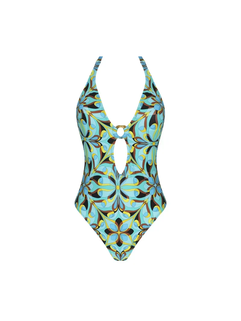 Antigel Bademode von Lise Charmel - La Psychedelique Multi-Position Wireless Badeanzug Bleu Vibrant