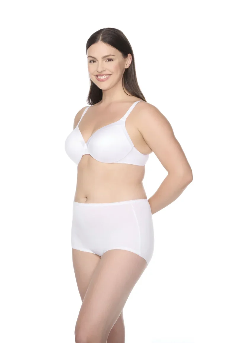 Naomi & Nicole Shapewear - Baumwolle mit Spitze Boyshort Weiß