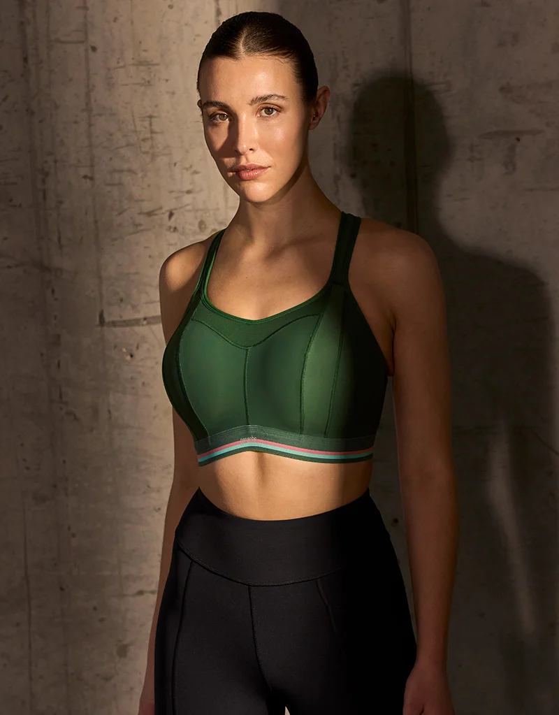Panache Non Wired Racer Sports Bra Forest Green