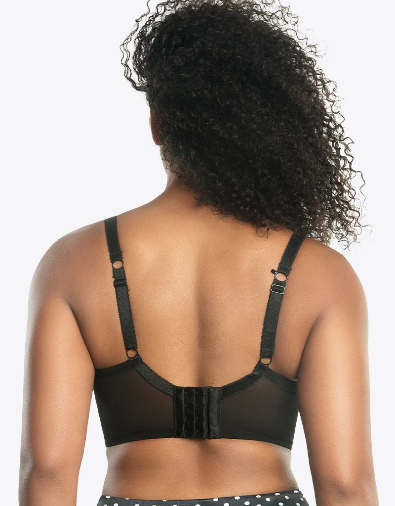 Parfait Charlotte Longline Bra Black Dot
