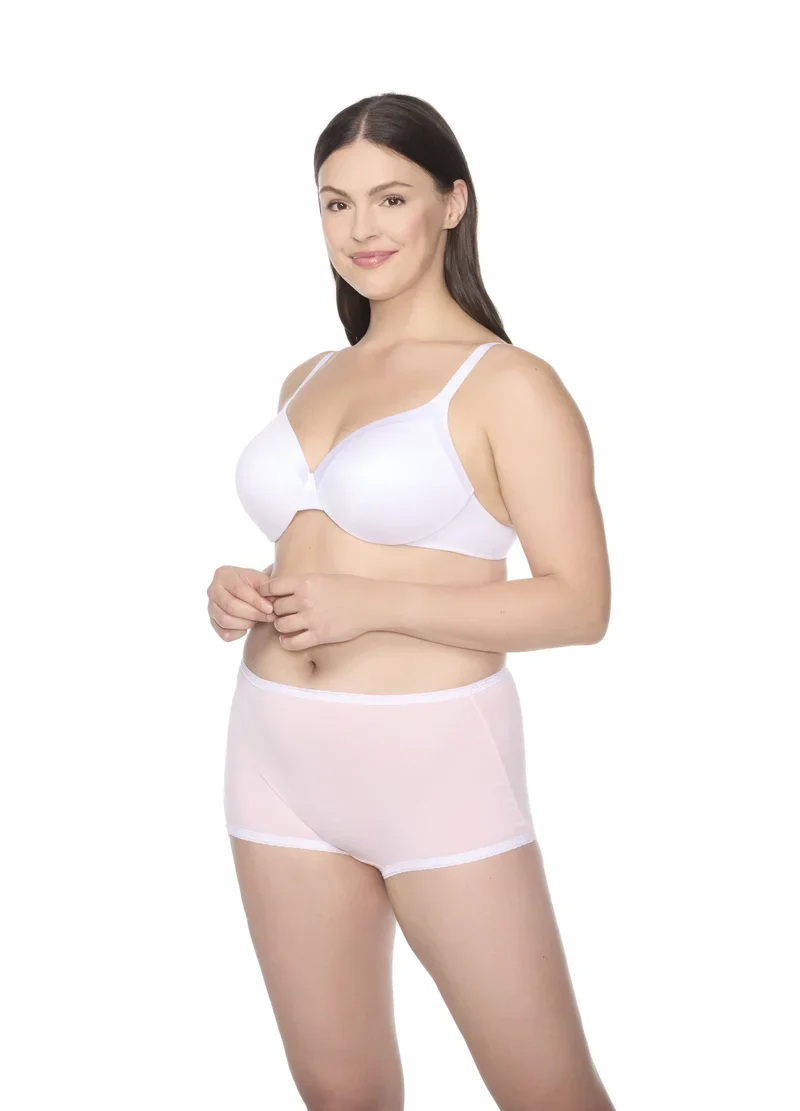 Naomi & Nicole Shapewear - Boyshort aus Baumwolle mit Spitze, Veiled Rose