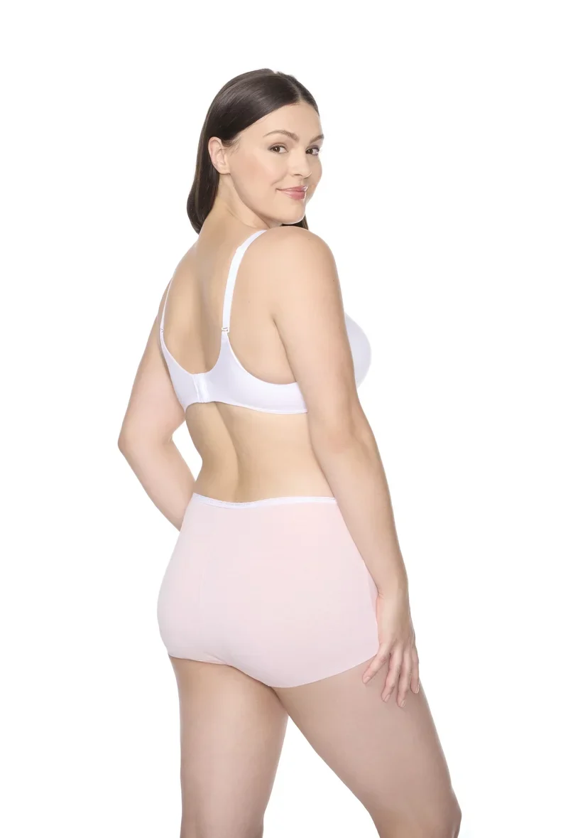 Naomi & Nicole Shapewear - Boyshort aus Baumwolle mit Spitze, Veiled Rose