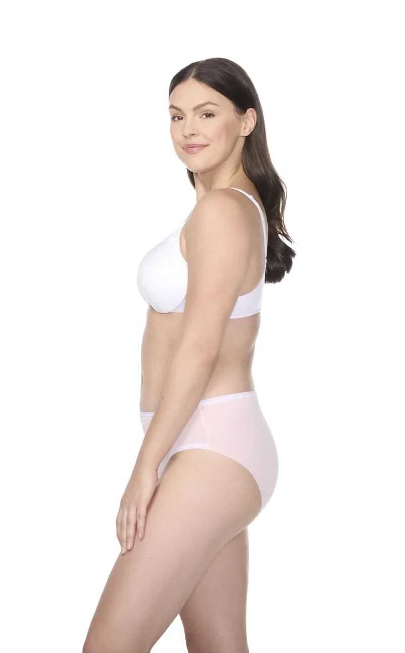 Naomi & Nicole Shapewear - Baumwolle mit Spitze Hipster Veiled Rose