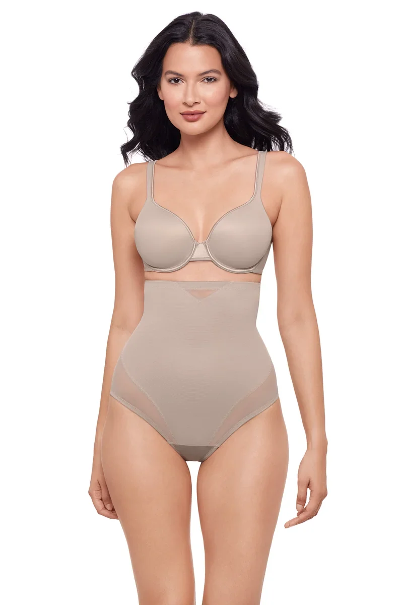 Miraclesuit Shapewear - Sexy, transparenter High-Waist-Tanga in Stuckoptik