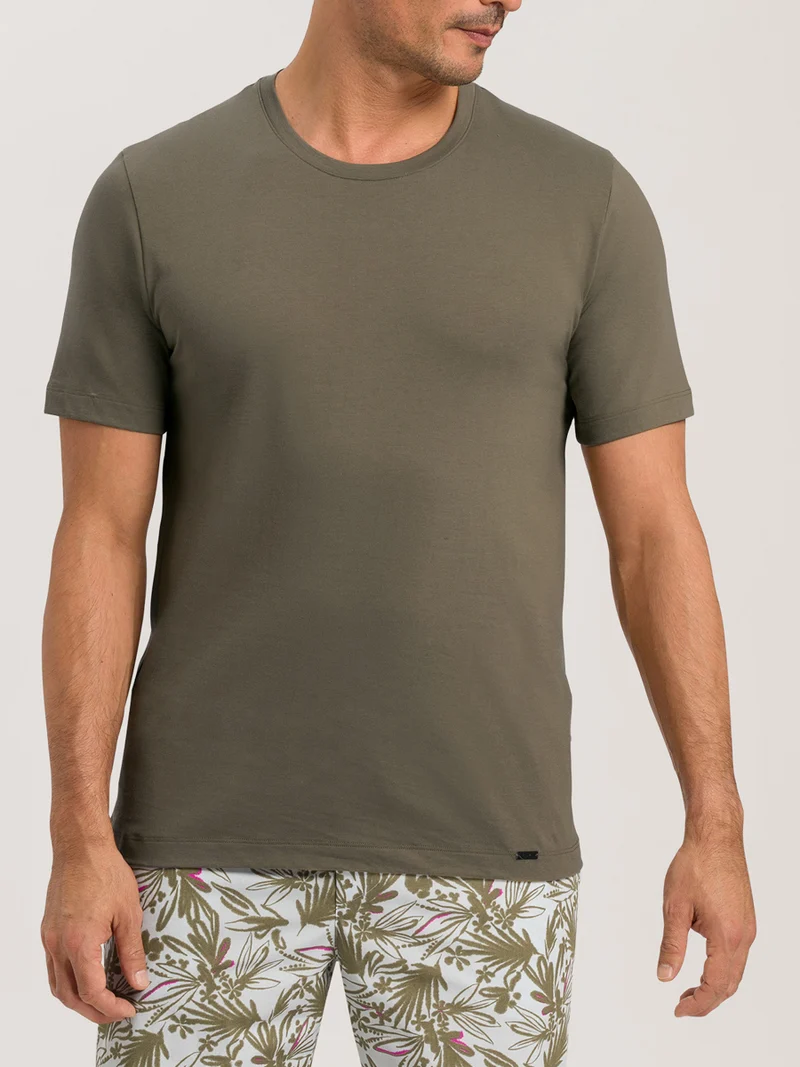T-Shirt, O-Neck, LIVING – Sale! Grösse M, olivgrün