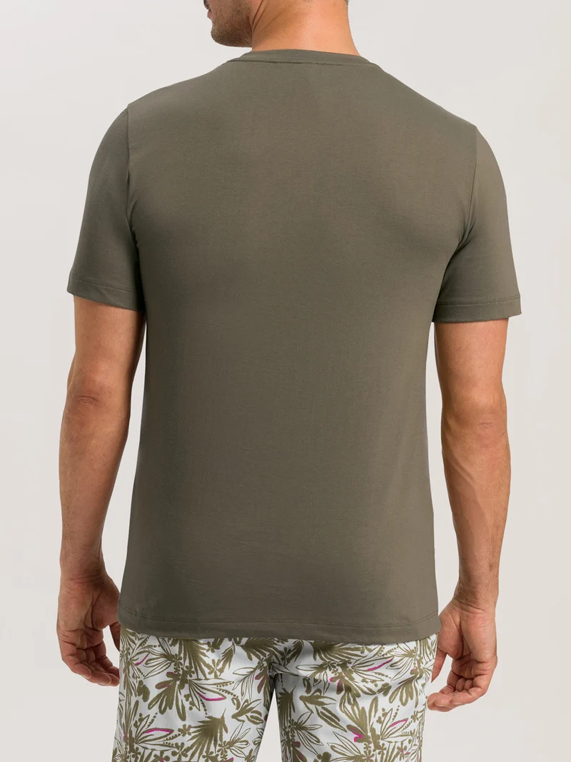 T-Shirt, O-Neck, LIVING – Sale! Grösse M, olivgrün
