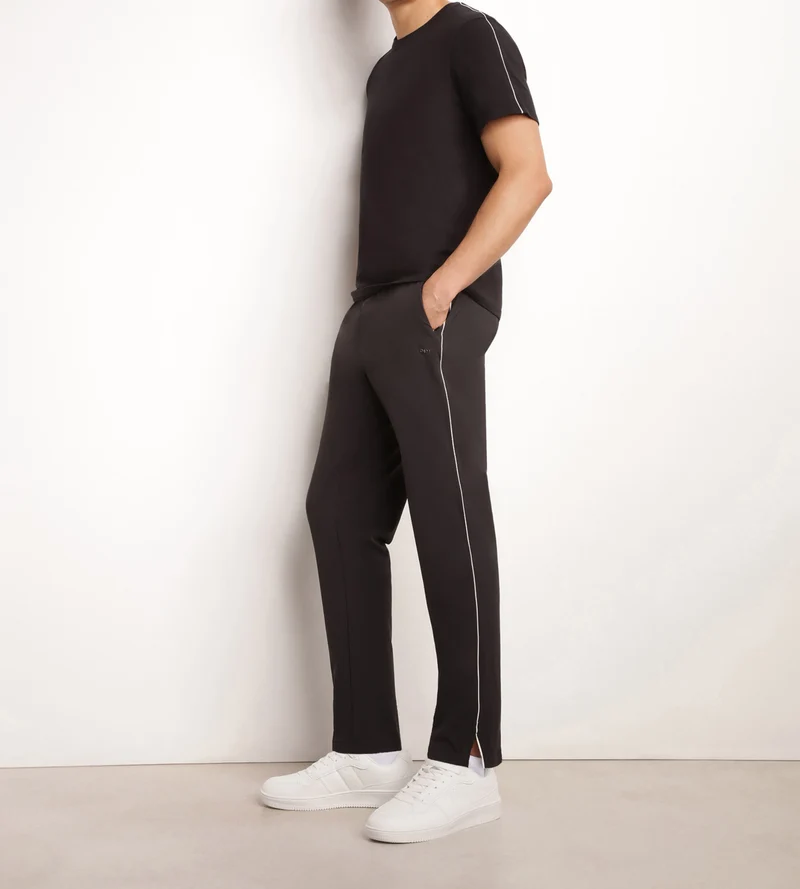 Chino-Sporthose für Herren aus Stretch-Jersey Black Dim Move