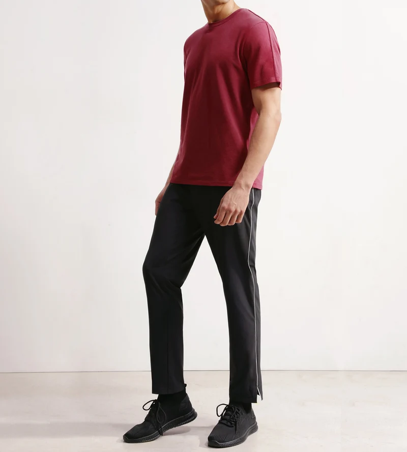 Chino-Sporthose für Herren aus Stretch-Jersey Black Dim Move