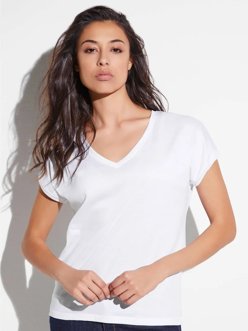 T-Shirt, V-Neck SEA ISLAND