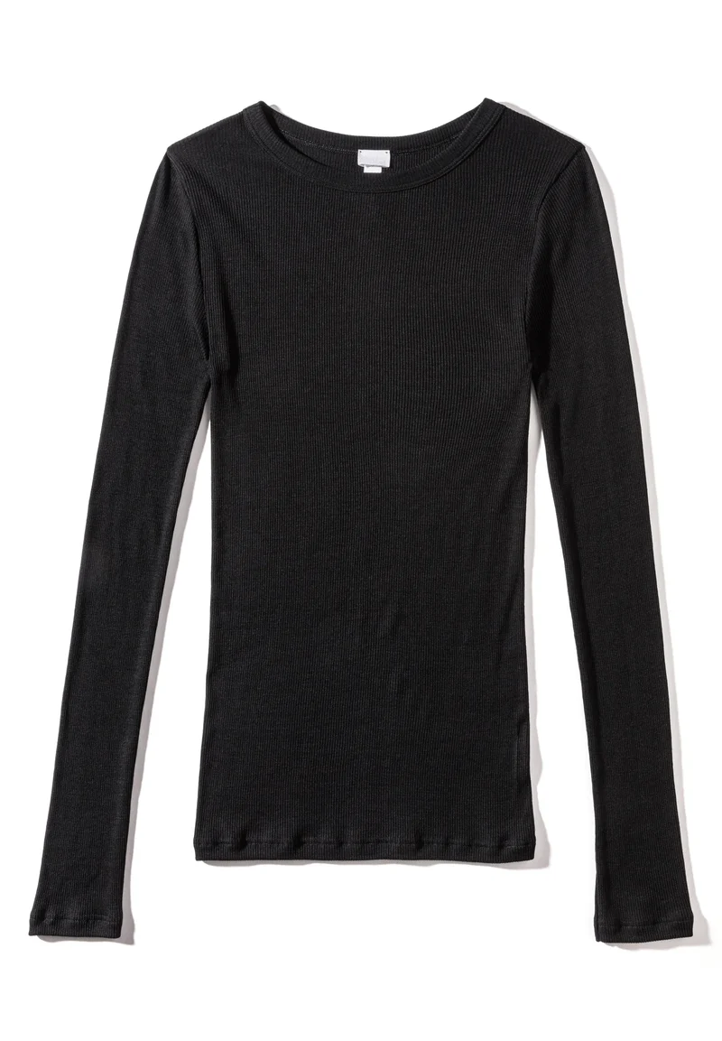 Long Shirt, Rundhals, WOOL & SILK