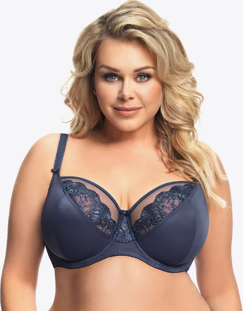 Gorsenia Granada Balconette Bra Navy