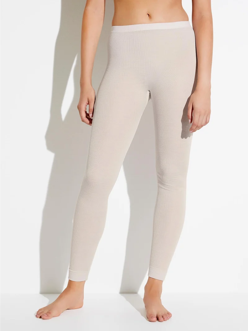 Leggings in Feinripp WOOL & SILK