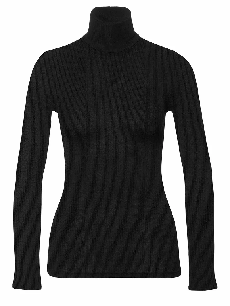 Rollkragen-Shirt WOOL & SILK