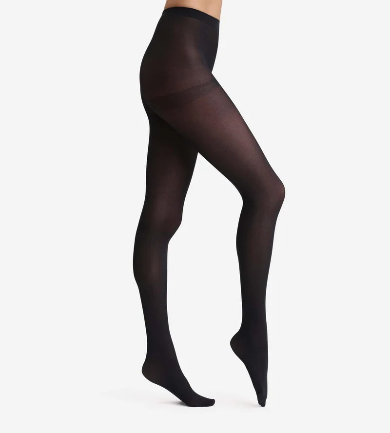Schwarze blickdichte Strumpfhose 40D - Beauty Resist