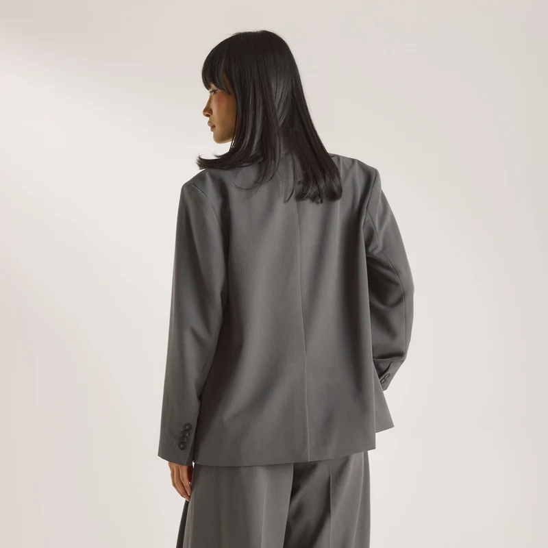 Oversized Blazer - Charcoal