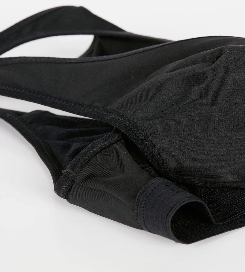 Schwarzer Mädchen-Sport-BH aus Mikrofaser - DIM Micro