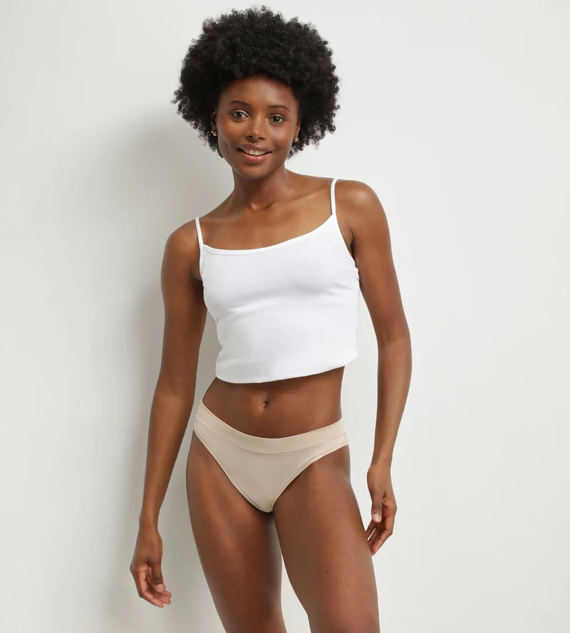 Damen-Slip aus Modal-Baumwolle, Kollektion Nude Dim Comfort