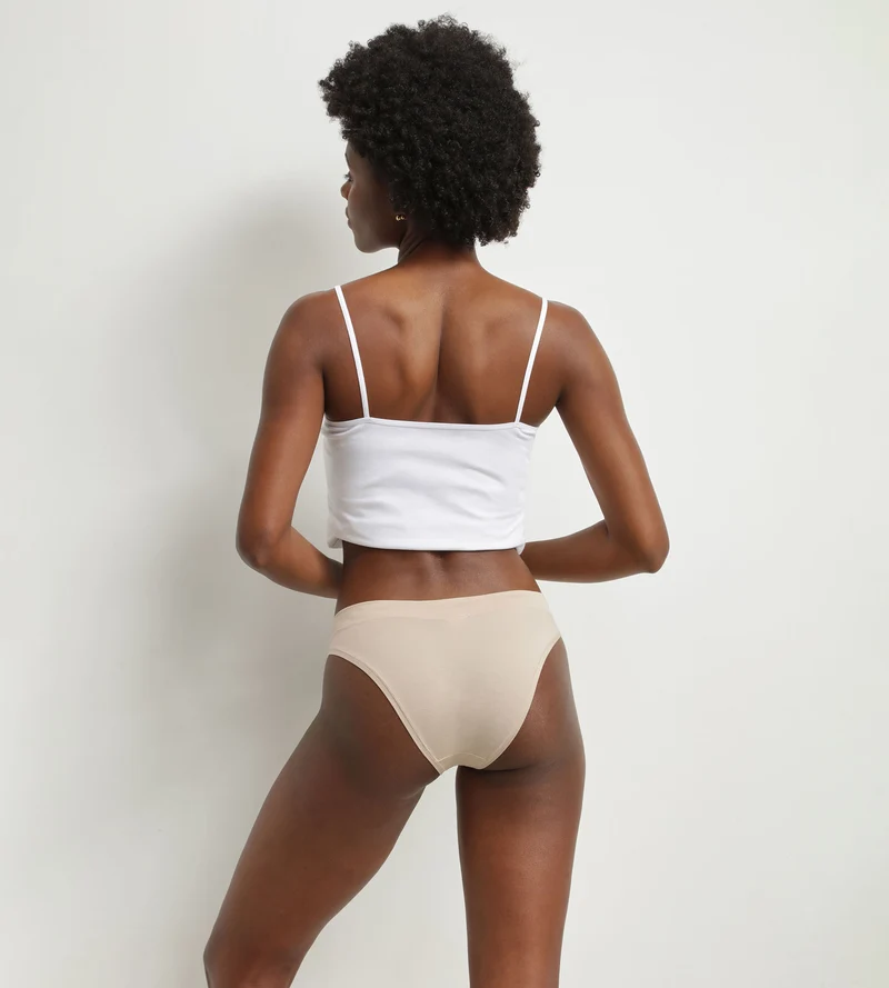 Damen-Slip aus Modal-Baumwolle, Kollektion Nude Dim Comfort