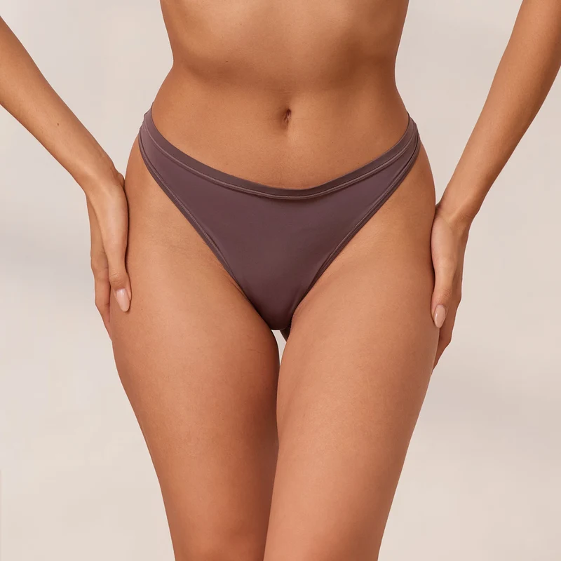 Barely There Thong - Damson