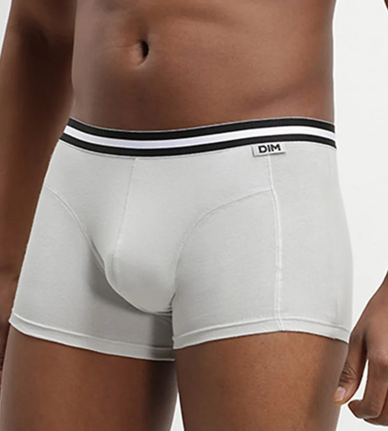 4er-Pack Boxershorts aus Stretch-Baumwolle grau/schwarz - EcoDIM