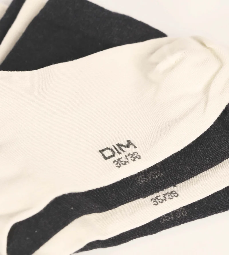 2er-Pack Damensocken aus Baumwolle in Elfenbein Dim