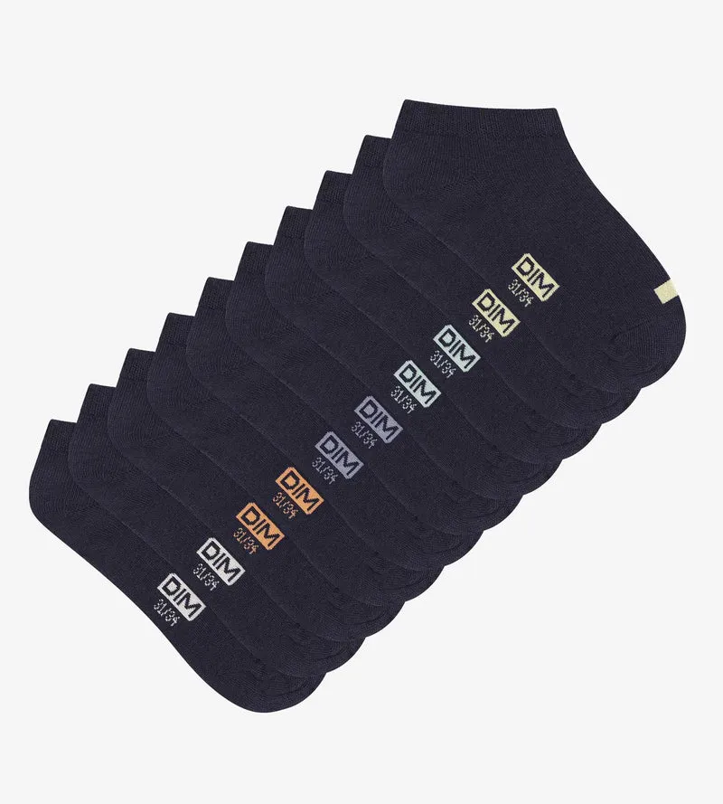 5er-Pack Unisex-Socken aus marineblauer Baumwolle – EcoDIM
