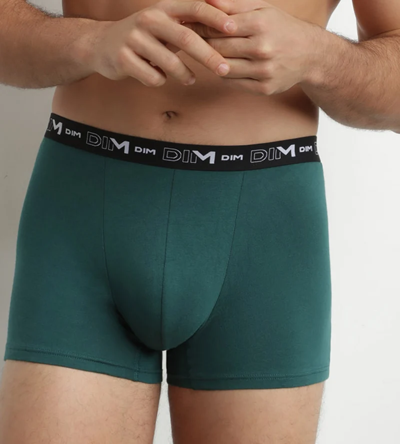 3er-Pack Herren-Boxershorts aus Stretch-Baumwolle Grün/Blau
