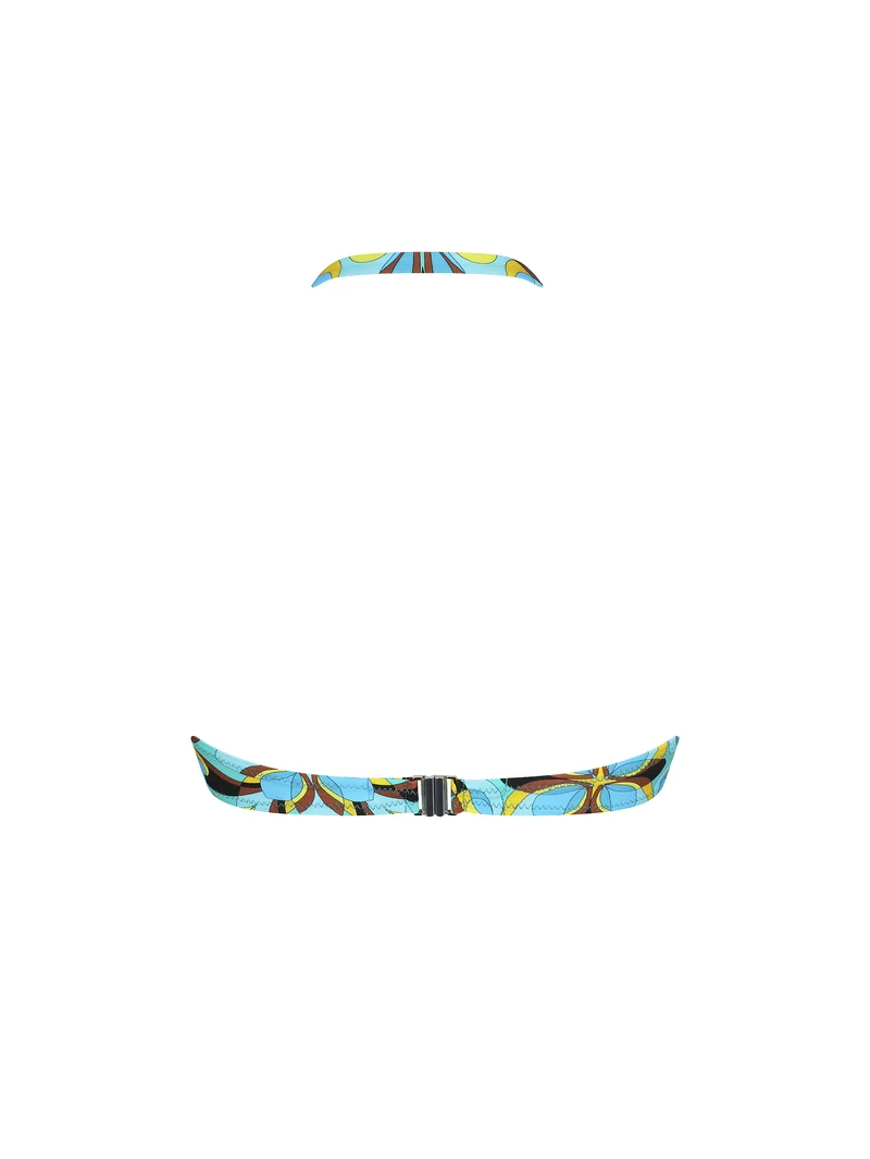 Antigel Bademode von Lise Charmel – La Psychedelique Trägerloser Bandeau-Bikini Bleu Vibrant