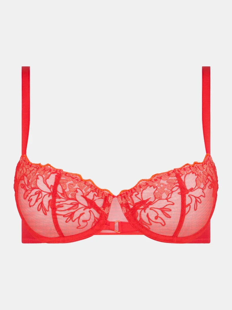 Chantelle - Spice Halbschalen-BH Red Cocktail Multico