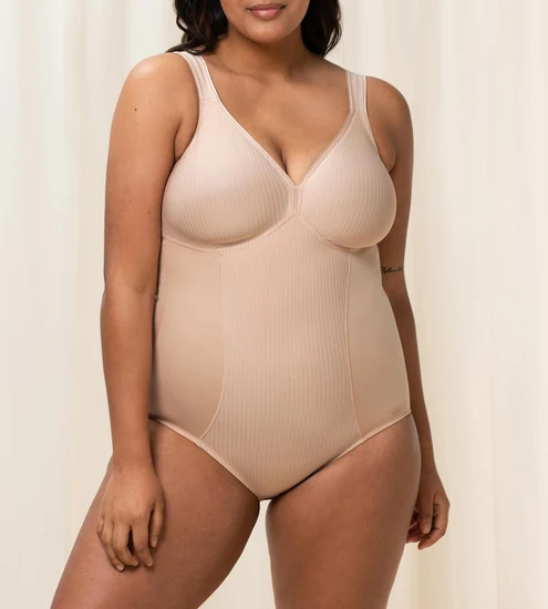 Triumph Modern Soft+Cotton Body ohne Bügel neutral beige
